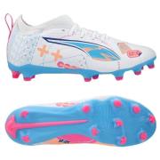 PUMA Ultra 5 Match FG/AG Volume Up - Valkoinen/Sininen/Poison Pink/Fiz...